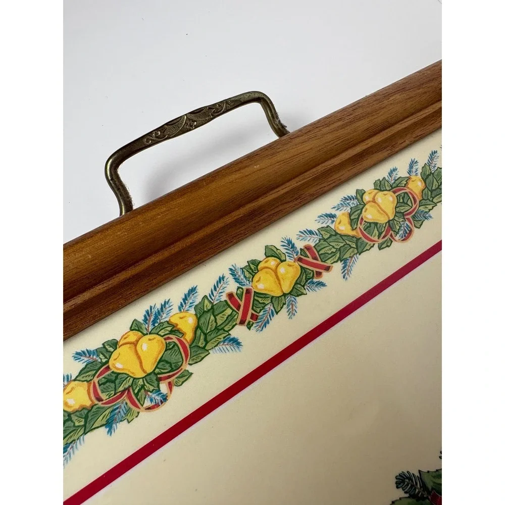 Vintage Pimpernel 12 Days of Christmas Wood Serving Tray Marlene‎ Moore England